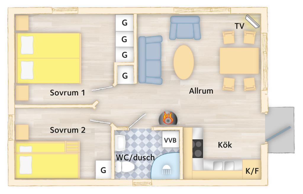 Slite Strand Resort Zimmer foto